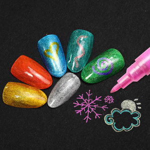 <span class=keywords><strong>Pennarelli</strong></span> glitterati per pittura su roccia, pietra, ceramica, vetro, legno, <span class=keywords><strong>pennarelli</strong></span> Glitter Color Neon per la realizzazione di artigianato fai-da-te - Product Image 3