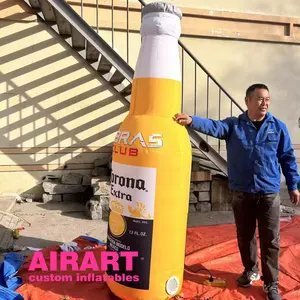 product statue inflatable vividly bottle balloon,giant inflatable bottle beer can