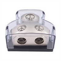 Boîtier de distribution de masse 2 canaux 12V/24V pour amplificateur audio de voiture, avec répartiteur et porte-fusibles