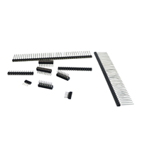 Connecteur PCB automatique à broches rondes à rangée unique, type L, angle droit, mâle, 2,54 mm, usiné sur mesure, 10,0 mm, 12,0 mm