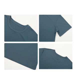 T-shirt d'entraînement décontracté personnalisé avec logo 2025, T-shirt d'été à manches courtes pour le fitness. - Product Image 6