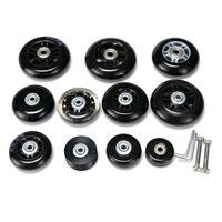 Roue à bagages, valise pratique à la mode simple avec roulement en métal 40-45-50-55-60-63-64*18mm