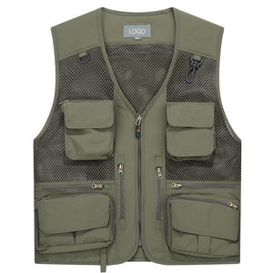 Cargo Plus Size Periodista Work Out Custom Utility <span class=keywords><strong>Hunting</strong></span> Logo Chaleco sin mangas para hombres - Product Image 6