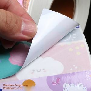 Etiquetas Adhesivas de PVC Coloridas para Toallitas Húmedas, Etiquetas Adhesivas Removibles Impermeables de BOPP, Resistentes al Aceite, Separadores Parciales para Chocolate y Pasta de Dientes - Product Image 4