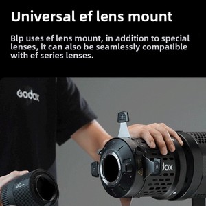 Reflector Óptico de Fibra de Carbono <span class=keywords><strong>Godox</strong></span> Original BLP/BFP para Luces <span class=keywords><strong>LED</strong></span> de Video, Enfoque Ajustable, Montura Bowens, <span class=keywords><strong>Tubo</strong></span> de Proyección para Retratos - Product Image 3