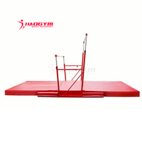 Barres asymétriques de gymnastique junior HAOGYM pour l'entraînement, avec tapis d'atterrissage, équipement de gymnastique pour les filles des clubs