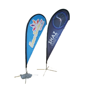 Ngoài trời thân thiện với môi 4.5m Giọt Nước Mắt lông cờ đỏ vàng xanh cờ cho quảng cáo bay quảng cáo trong triển lãm - Product Image 2