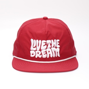 Casquettes Snapback en nylon à visière plate avec logo brodé 3D personnalisé à 5 panneaux, bleu, en ripstop - Product Image 2