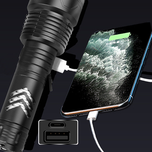 Đèn Pin Chiến Thuật LED Phóng To Có Thể Sạc Lại Khoảng Cách Xa Mạnh Mẽ 3000 <span class=keywords><strong>Lumen</strong></span> Cao XHP160 Đèn Pin Hợp Kim Nhôm - Product Image 5