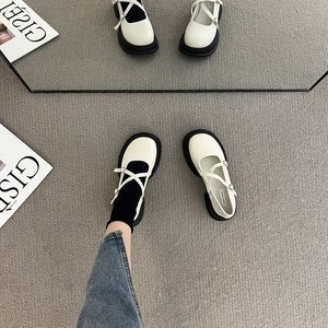 Scarpe Mary Jane da <span class=keywords><strong>Donna</strong></span>, Stile Giapponese alla Moda, <span class=keywords><strong>Tacco</strong></span> Spesso, Scarpe da Campus per Studentesse, in Pelle PU con Cinturino alla Caviglia, Casual ed Eleganti - Product Image 5