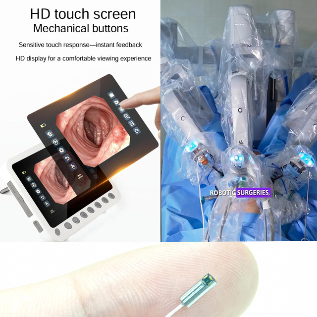 Touch Screen IPX8 Waterproof OVM6946 400 Endoscope Camera Module Omnivision 6946 Sensor USB Interface PTFE Steel Tube LED Distal