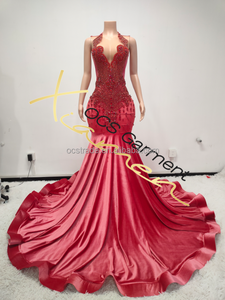 Бальное вечернее платье с бусинами - Product Image 3