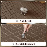 Tapis de cuisine modernes en PVC à bord festonné et gaufré, anti-fatigue, antidérapants et amortis pour le confort en position debout