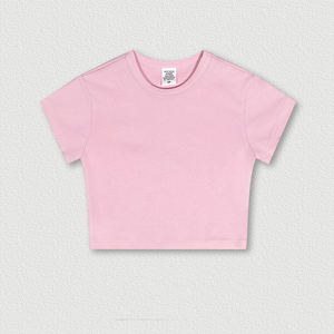 Streetwear Casual Summer Short Sleeve White Women's Acid Washed <strong>T-Shirt</strong> Cotton Spandex Baby Tee Y2K Slim Fit Crop Tops Free - Product Image 3