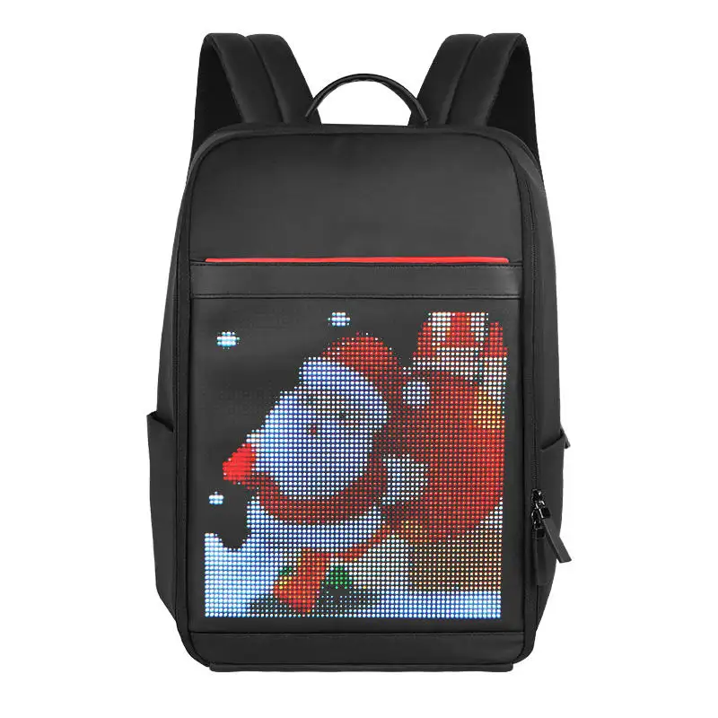 New Design Soft Texture Waterproof Backpack with Led