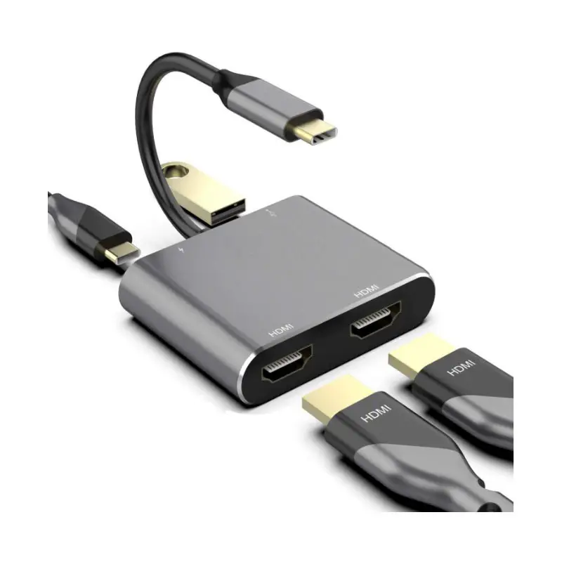 हाबिल कनवर्टर यूएसबी 3.0 डबल HDMI करने के लिए कनवर्टर HDMI करने के लिए USB3.0 अलगानेवाला अडैप्टर एडाप्टर कनवर्टर के लिए दोहरी पर नज़र रखता है
