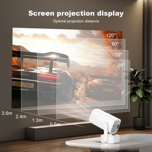 Projecteur LED portable ultra haute définition 4K pour téléphone portable, batterie LCD pour la maison, la chambre à coucher, le chevet, <span class=keywords><strong>petit</strong></span> cinéma - Product Image 3