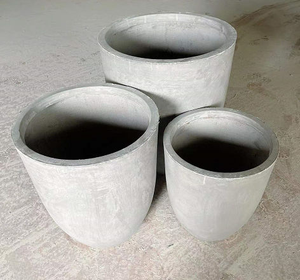 Forma de <span class=keywords><strong>cilindro</strong></span> redondo grande Muebles europeos simples modernos de alta calidad Arreglo de flores Villa Patio Magnesia Pot - Product Image 5
