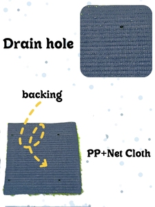 <span class=keywords><strong>Tapis</strong></span> de terrain de football synthétique écologique de 50 mm, revêtement de sol sportif en plastique PE pour intérieur/extérieur, pour futsal et football, gazon artificiel - Product Image 5