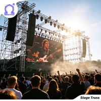 Plataforma de Escenario para Giras Globales, Estructura de Armazón de Aluminio con Pernos de Montaje Rápido para Conciertos en Interiores y Exteriores