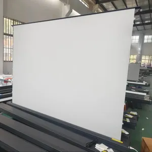 120 Inch Gemotoriseerde Elektrische Projector Scherm Ust Alr Roll Up Huisdier Kristallen Scherm Projectieschermen Met Elektronische