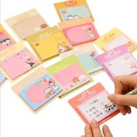 Bloc-notes Animal Cartoon Bloc-notes Bloc-notes Molang Lapin Ours Petite Fille Notes autocollantes