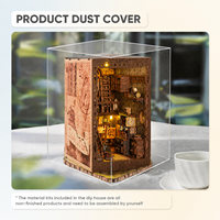 Kit de Bricolage Maison de Poupées Miniature Nook de Livres Rêve d'Érudit, Artisanat en Métal, Plastique, Papier, Lumière LED, Puzzles 3D, Coffret Cadeau, Échelle 1:32, À partir de 14 ans