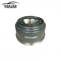 Tambour de frein avant 43512-2830 pour camion/semi-remorque Hino – Vente en gros usine – Pièces de rechange de frein robustes et durables