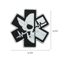 Insigne 3D en caoutchouc PVC MEDIC Patchs en caoutchouc souple pour gilet de casque tactique