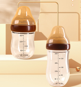 <span class=keywords><strong>Biberon</strong></span> en verre pour nouveau-né 160ML conception anti-colique anti-étouffement <span class=keywords><strong>mamelon</strong></span> en forme de sein bouteille résistante à la chaleur en borosilicate - Product Image 2