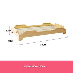 Asilo nido letto che ospita legno massiccio lettino bambino pavimento letto <span class=keywords><strong>Montessori</strong></span> in legno per bambini - Product Image 5