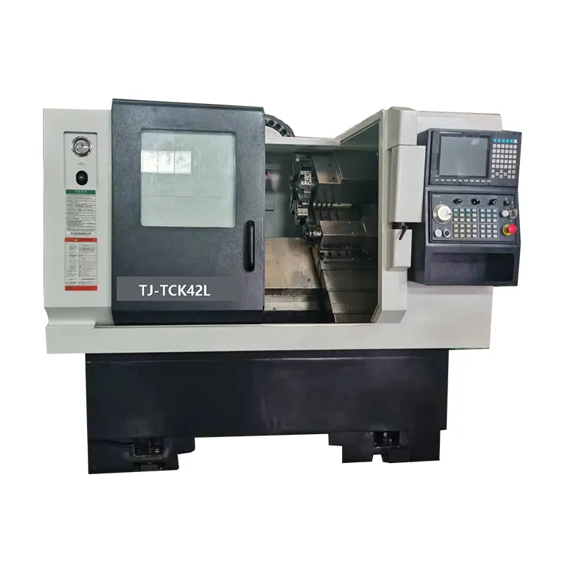 Taijie Marca CK42L Torno CNC Cnc Machine Tools Slant Bed Torre Ferramenta Revista Torno