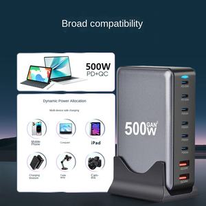 محول سطح المكتب <span class=keywords><strong>Gallium</strong></span> PD galliride W شاحن USB متعدد الوظائف 8 منافذ مع Type-C للاستخدام عبر الحدود - Product Image 3