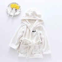 Peignoirs en coton à capuche chauffants pour enfants et bébés, vente en gros, pour filles et garçons, motif éléphant