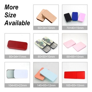 Hộp Thiếc Vuông Rỗng Đựng Kẹo Bạc Hà In Theo Yêu Cầu Bán Sỉ Từ Nhà Máy Chất Lượng Cao Hộp Thiếc Nắp Trượt Nhỏ Bằng Kim Loại - Product Image 5