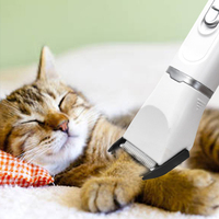 Appareil de toilettage pour animaux de compagnie multifonctionnel 4-en-1 en céramique, nouveau coupe-griffes électrique avec affichage numérique, recharge USB, en acier inoxydable pour chiens