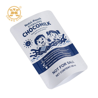 Matte witte plastic aluminiumfolie voor hitteverzegelbare staande verpakkingen met ritssluiting voor het verpakken van sap en babyvoeding