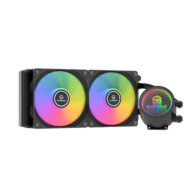 Water Cooling 240mm Radiator PC Liquid Cooling Kit - High Performance Quiet Pump RGB Fans for Gaming PC Build