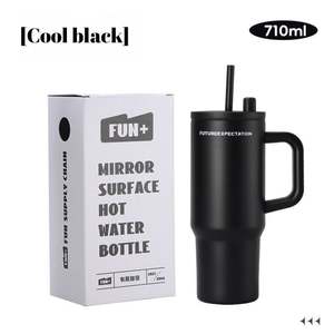 Vaso de Café Personalizado Ice Bully, Vaso para Bebidas Frías de Acero Inoxidable 304 con Pajita - Product Image 3