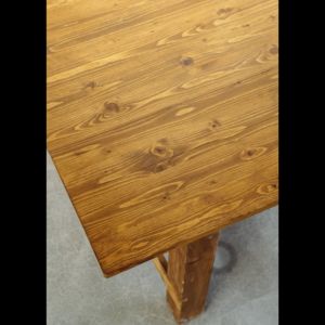 Mesa de granja plegable de madera de pino reciclada sólida de calidad de Venta caliente para Bodas de eventos de alquiler - Product Image 3