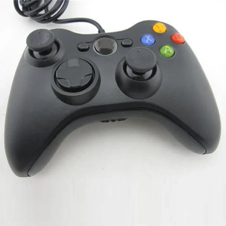 वायर्ड नियंत्रक Gampad लाल XBOX 360 के लिए पैकिंग के साथ 360 और विंडोज पीसी-काले