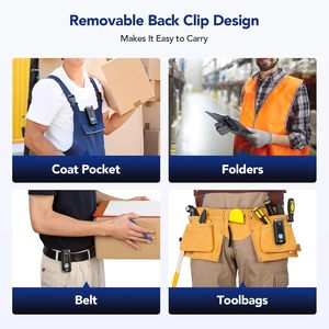 Eyoyo mini xách tay bluetooth 1D 2D QR không dây QR Đầu đọc mã vạch Máy quét mã vạch với clip đính kèm vào điện thoại Iphone - Product Image 2