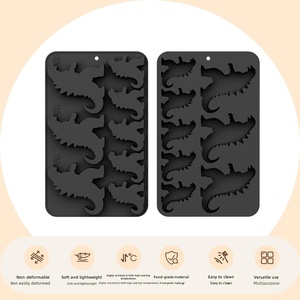 Moule en silicone créatif pour mini-gâteaux en forme de petits monstres à 8 cavités, bac à glaçons, moule à chocolat en forme d'animaux de dessin animé, compatible <span class=keywords><strong>four</strong></span> - Product Image 5