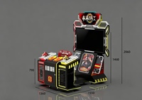 Machine de jeu d'arcade simulateur de tir vidéo HD LCD 55 pouces à monnayeur pour 2 joueurs pour centres de jeux