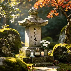 Monument funéraire en granit naturel de conception japonaise moderne avec base et marches pour cimetière - Product Image 5