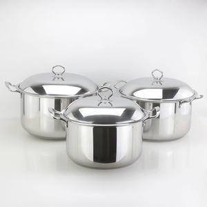 หม้อซุปสเตนเลสแบบเหนี่ยวนำไฟฟ้า หม้อหุงต้มขนาดใหญ่ ชุดเครื่องครัวกระทะคิโนซ หม้อต้ม - Product Image 1