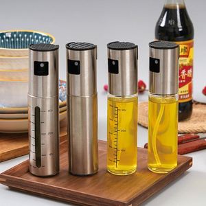 Rociador de Aceite de Vidrio con Diseño Atomizador, Dispensador de Aceite Antiderrames y Antigoteo, Botella de Acero Inoxidable para Salsa de Soya y Vinagre, Uso en la Cocina - Product Image 2