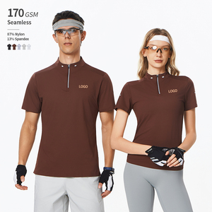 T-shirt de compression réfléchissant à col montant pour homme, vêtements de <span class=keywords><strong>sport</strong></span>, fabrication sur mesure avec logo, vente en gros - Product Image 1