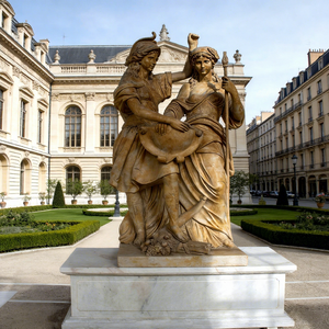 Sculpture de <span class=keywords><strong>jardin</strong></span> en marbre blanc sur mesure, taille réelle, en <span class=keywords><strong>pierre</strong></span> naturelle, représentant Apollon et Daphné, pour la <span class=keywords><strong>décoration</strong></span> de <span class=keywords><strong>jardin</strong></span> des quatre saisons - Product Image 5