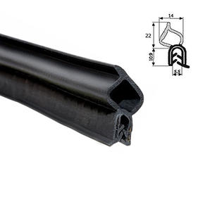 <span class=keywords><strong>Joint</strong></span> de garniture d'ampoule verticale effondré <span class=keywords><strong>profil</strong></span> de coupe-froid extrudé <span class=keywords><strong>en</strong></span> <span class=keywords><strong>caoutchouc</strong></span> pour voiture et automobiles - Product Image 6